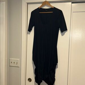 Marithe et Francois Girbaud Vintage Blue Ballon Hem Dress